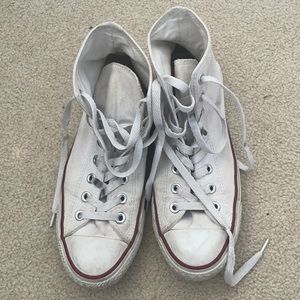 White Converse High Tops